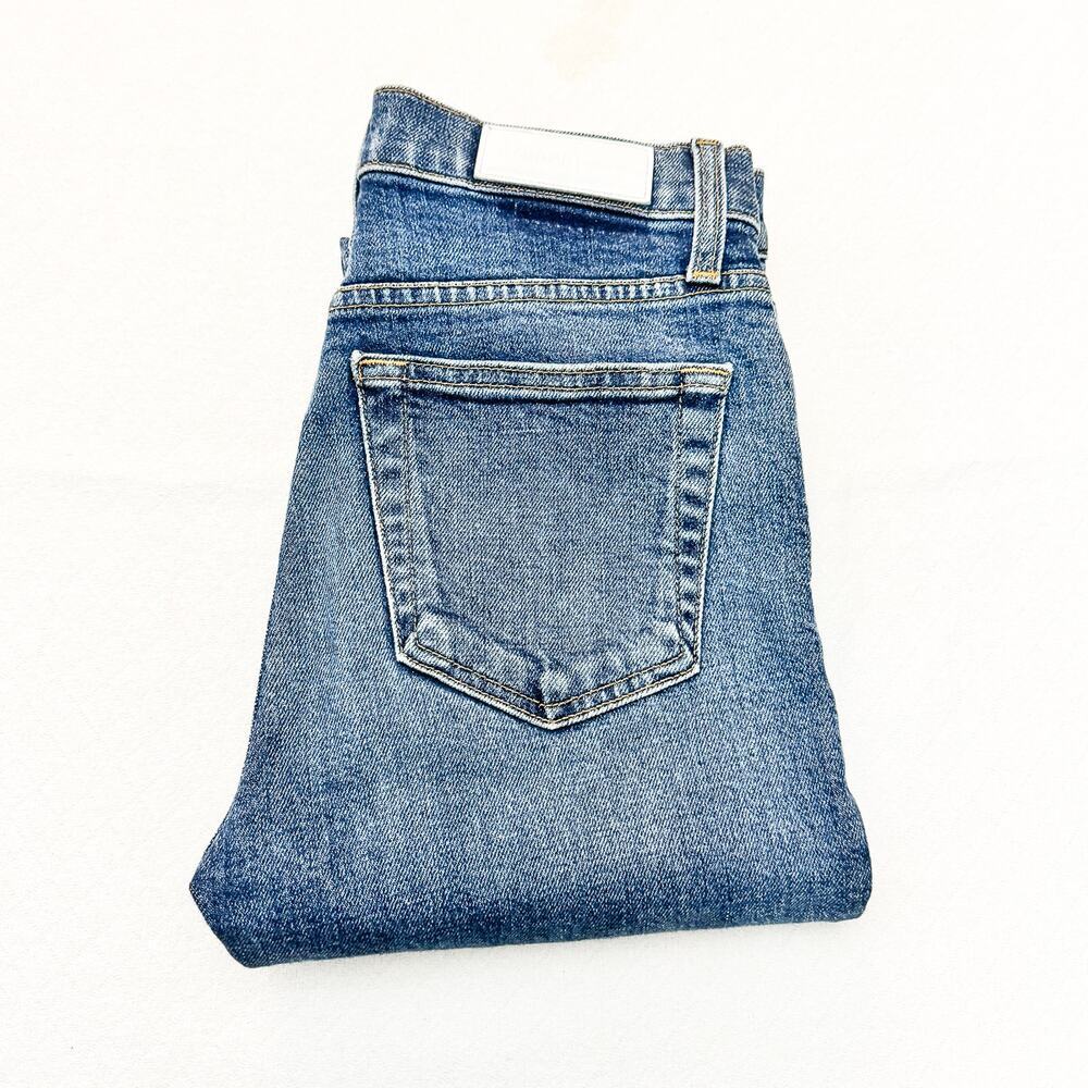 Re/Done Originals High Rise Ankle Cut Mid 70s 190-3WHRAC Denim Jeans Size 27